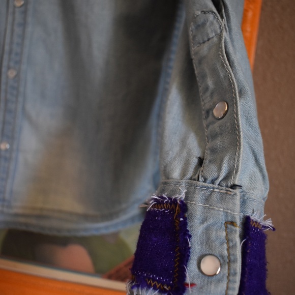 Free People Artisan De Luxe chambray  SZ XS - Picture 4 of 6